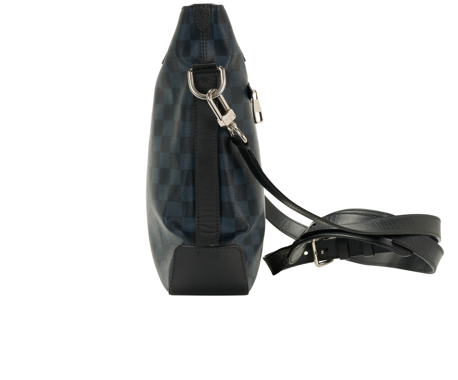 Messenger L, &pound;650, Handbags, Black, Canvas, Bottom view
